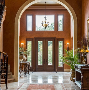 image of foyer with high ceilings