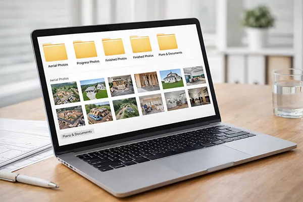 Photo of a laptop on desk